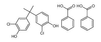 benzoic acid,2-chloro-4-[2-(3-chloro-4-hydroxyphenyl)propan-2-yl]phenol结构式