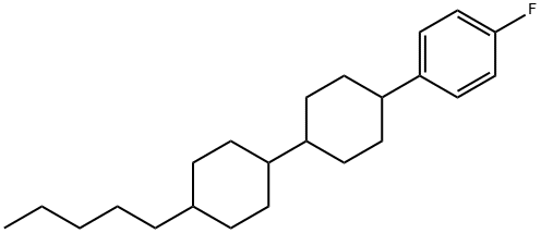 4-(4-氟苯基)-4'-戊基-1,1'-二(环己烷)结构式