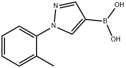 1-(2-Tolyl)-1H-pyrazole-4-boronic acid结构式