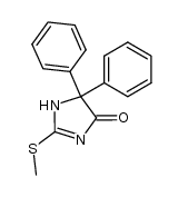 5,5-Diphenyl-2-methylmercapto-4-oxo-imidazoline结构式