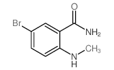 5-溴-2-(甲基氨基)苯甲酰胺结构式