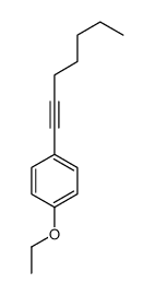 Benzene, 1-ethoxy-4-(1-heptynyl)- (9CI) structure