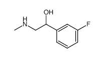 m-fluoro-α-(methylaminomethyl)-benzyl alcohol结构式
