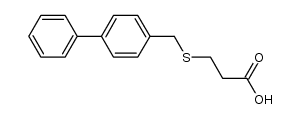 3-(([1,1'-biphenyl]-4-ylmethyl)thio)propanoic acid结构式