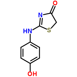 2-[(4-Hydroxyphenyl)amino]-1,3-thiazol-4(5H)-one structure