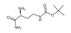 Carbamic acid, [(3S)-3,4-diamino-4-oxobutyl]-, 1,1-dimethylethyl ester (9CI)结构式