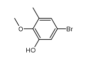5-bromo-2-methoxy-3-methylphenol结构式