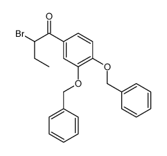 rac 1-[3,4-(Dibenzyloxy)phenyl]-2-bromo-1-butanone Structure