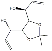 (1S,1'S)-1,1'-((4S,5S)-2,2-dimethyl-1,3-dioxolane-4,5-diyl)diprop-2-en-1-ol Structure