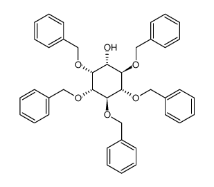 D-myo-Inositol, 1,2,4,5,6-pentakis-O-(phenylmethyl)-结构式