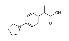 2-(4-pyrrolidin-1-ylphenyl)propanoic acid结构式