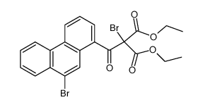 diethyl 2-bromo-2-(9-bromophenanthrene-1-carbonyl)malonate Structure