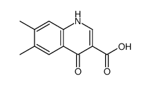 3-Quinolinecarboxylicacid,4-hydroxy-6,7-dimethyl-(8CI)结构式