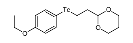 2-[2-(4-ethoxyphenyl)tellanylethyl]-1,3-dioxane Structure