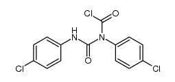 (4-chlorophenyl)((4-chlorophenyl)carbamoyl)carbamic chloride结构式