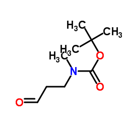 2-Methyl-2-propanyl methyl(3-oxopropyl)carbamate Structure