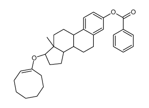 [(8R,9S,13S,14S,17S)-17-[(1E)-cycloocten-1-yl]oxy-13-methyl-6,7,8,9,11,12,14,15,16,17-decahydrocyclopenta[a]phenanthren-3-yl] benzoate Structure