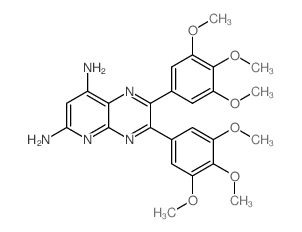 Pyrido[2,3-b]pyrazine-6,8-diamine,2,3-bis(3,4,5-trimethoxyphenyl)-, hydrochloride (1:1)结构式