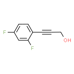 2-PROPYN-1-OL, 3-(2,4-DIFLUOROPHENYL)- Structure