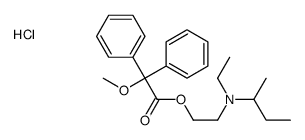 butan-2-yl-ethyl-[2-(2-methoxy-2,2-diphenyl-acetyl)oxyethyl]azanium ch loride结构式