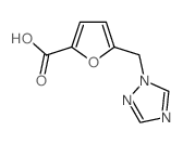 5-(1H-1,2,4-Triazol-1-ylmethyl)-2-furoic acid Structure