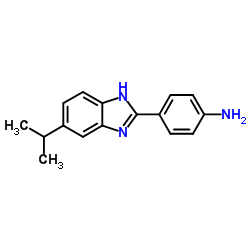 4-(5-ISOPROPYL-1H-BENZOIMIDAZOL-2-YL)-PHENYLAMINE结构式