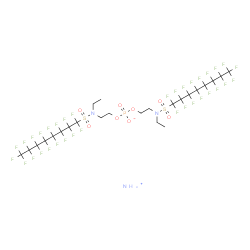 ammonium bis[2-[N-ethyl(heptadecafluorooctane)sulphonylamino]ethyl] phosphate结构式