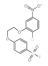 Benzenesulfonylfluoride, 4-[2-(2-chloro-5-nitrophenoxy)ethoxy]- structure