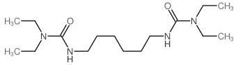 Urea,N,N''-1,6-hexanediylbis[N',N'-diethyl- (9CI) structure