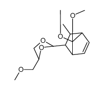 2-Norbornen-7-one, 5-(4-(methoxymethyl)-1,3-dioxolan-2-yl)-6-methyl-,dimethyl acetal structure