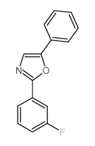 2-(3-fluorophenyl)-5-phenyl-1,3-oxazole结构式