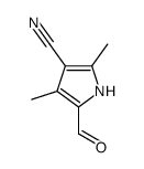 Pyrrole-3-carbonitrile, 5-formyl-2,4-dimethyl- (8CI) Structure