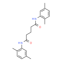 N,N'-Bis(2,5-dimethylphenyl)pentanediamide structure