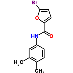 5-Bromo-N-(3,4-dimethylphenyl)-2-furamide Structure
