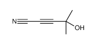 4-hydroxy-4-methylpent-2-ynenitrile结构式