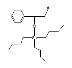 (2-bromo-1-phenylethoxy)tributylstannane Structure