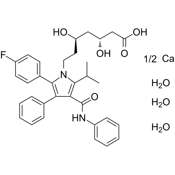 阿托伐他汀化学结构式图片
