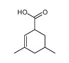 2-Cyclohexene-1-carboxylic acid, 3,5-dimethyl- (9CI) Structure