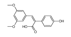 alpha-[(3,5-dimethoxyphenyl)methylene]-4-hydroxy-(alphaZ)-benzeneacetic acid Structure