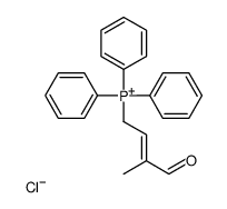 (3-methyl-4-oxo-but-2-enyl)-triphenyl-phosphonium chloride结构式