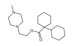 2-(4-methylpiperazin-1-yl)ethyl 1-cyclohexylcyclohexane-1-carboxylate结构式