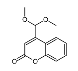 4-(dimethoxymethyl)chromen-2-one Structure