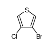 3-bromo-4-chlorothiophene结构式