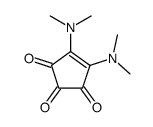 4,5-bis(dimethylamino)cyclopent-4-ene-1,2,3-trione Structure