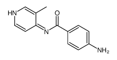 4-Amino-N-(3-methyl-4-pyridyl)benzamide structure