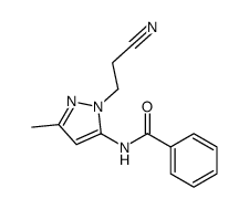 Benzamide, N-[1-(2-cyanoethyl)-3-methyl-1H-pyrazol-5-yl]- (9CI) Structure