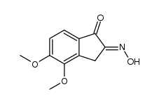 4,5-dimethoxy-2-oximino-1-indanone结构式
