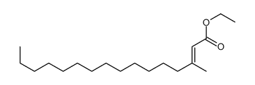 ethyl 3-methylhexadec-2-enoate Structure