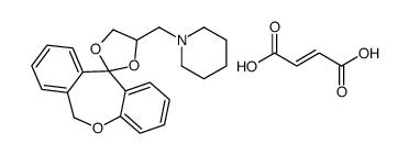 (E)-but-2-enedioic acid,1-(spiro[1,3-dioxolane-2,11'-6H-benzo[c][1]benzoxepine]-4-ylmethyl)piperidine Structure