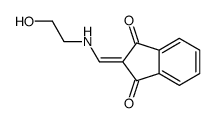 2-[(2-hydroxyethylamino)methylidene]indene-1,3-dione结构式
